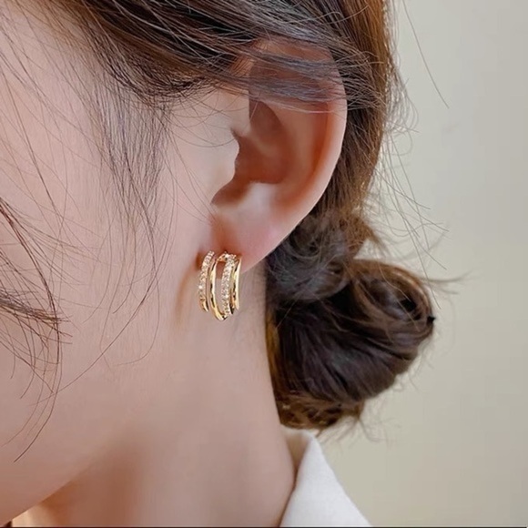 - 18K GP Hoops - Picture 2 of 10